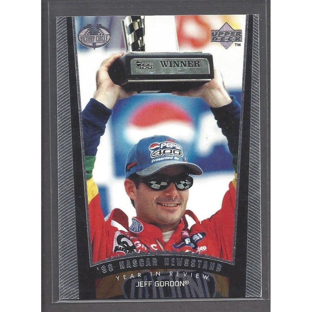 1999 Upper Deck Victory Circle JEFF GORDON 98 Newsstand Year in Review #76